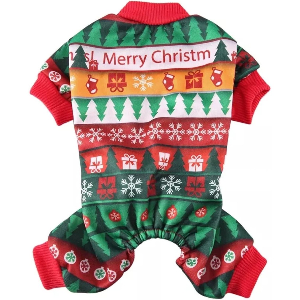 XL Christmas Pet Sweater for Dogs Cats – Red Cotton Winter Outfit‎